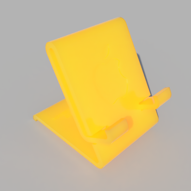 Phone Stand With Apple Icon 01