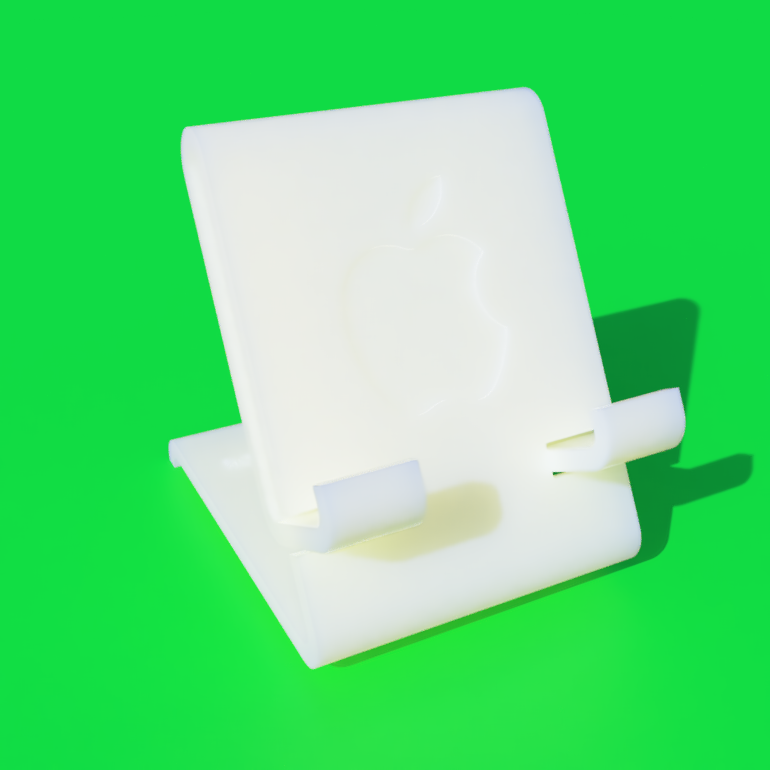 Phone Stand With Apple Icon 01