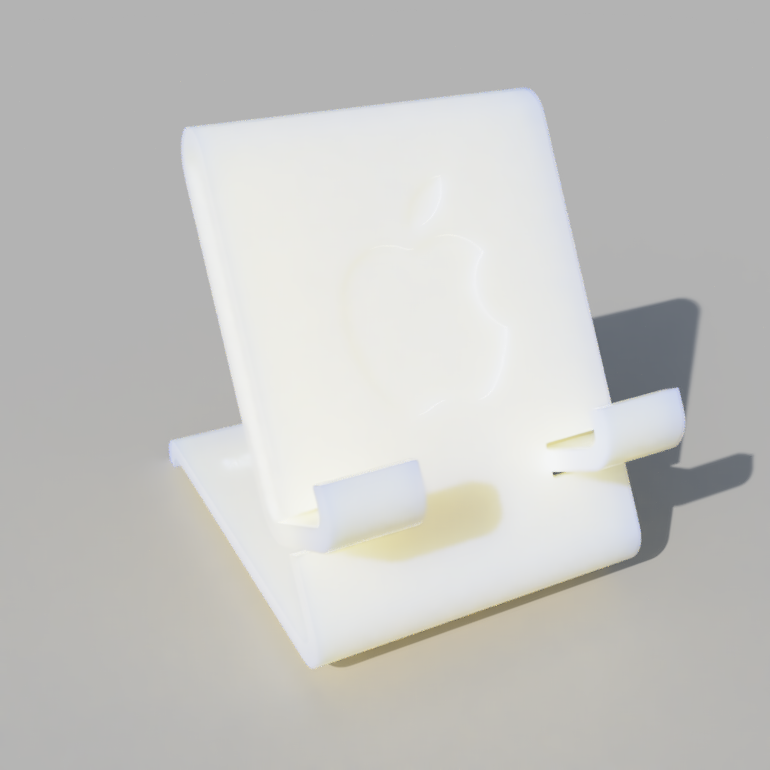 Phone Stand With Apple Icon 01